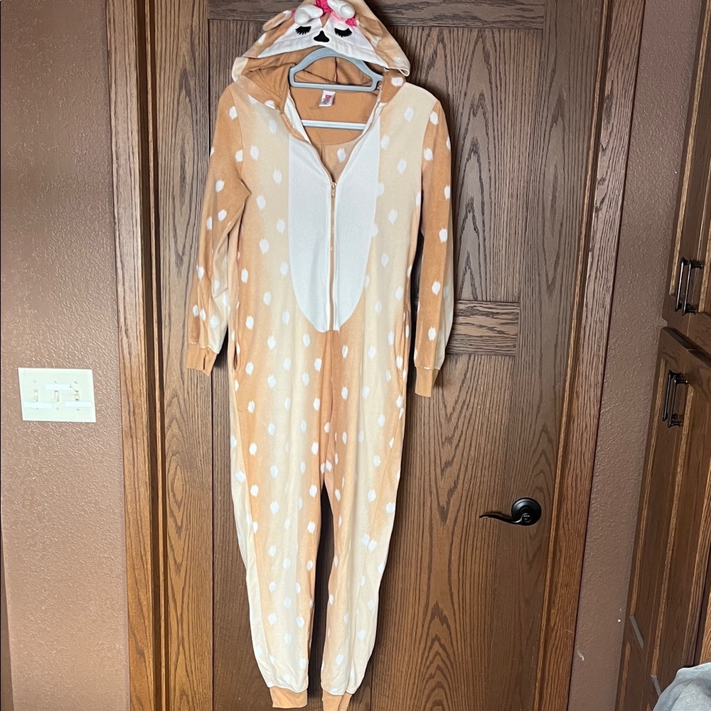 Juniors Deer One Piece Pajama
